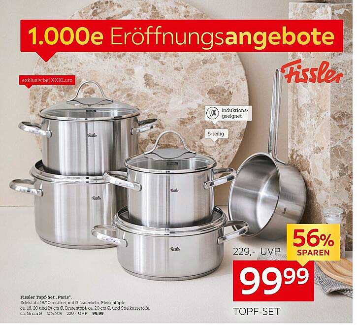 Fissler Topf-Set Paris - 5-teilig