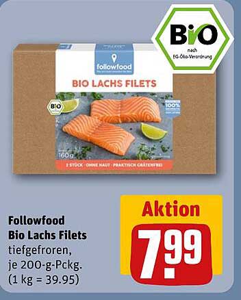 Followfood Bio Lachs Filets tiefgefroren