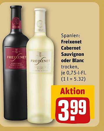 Freixenet Cabernet Sauvignon oder Blanc trocken, je 0,75-l-Fl.