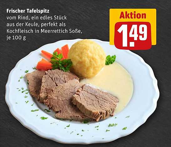 Frischer Tafelspitz vom Rind, ein edles Stück aus der Keule