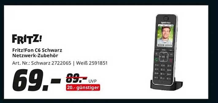 Fritz!Fon C6 Schwarz - Netzwerk-Zubehör