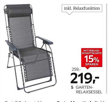Garten-Relaxsessel mit Relaxfunktion - Jetzt zum Vorteilspreis!