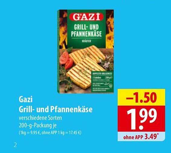 Gazi Grill- und Pfannenkäse verschiedene Sorten 200-g-Packung
