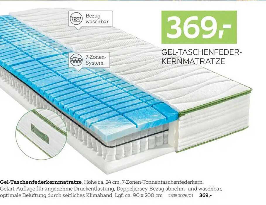 Gel-Taschenfederkernmatratze