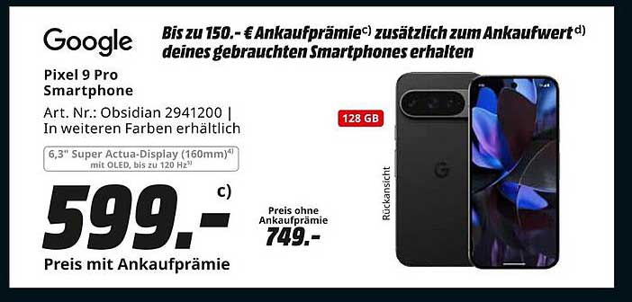 Google Pixel 9 Pro Smartphone