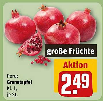 Granatapfel aus Peru - Große Früchte, je Stück