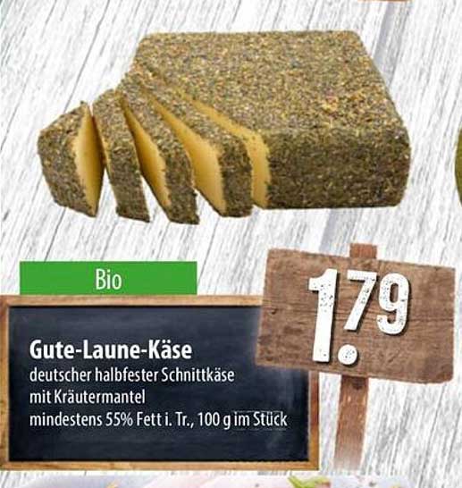 Gute-Laune-Käse - deutscher halbfester Schnittkäse mit Kräutermantel