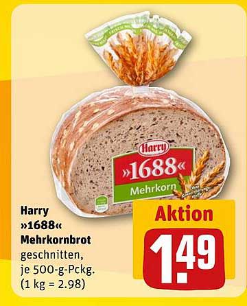 Harry »1688« Mehrkornbrot, 500-g-Packung