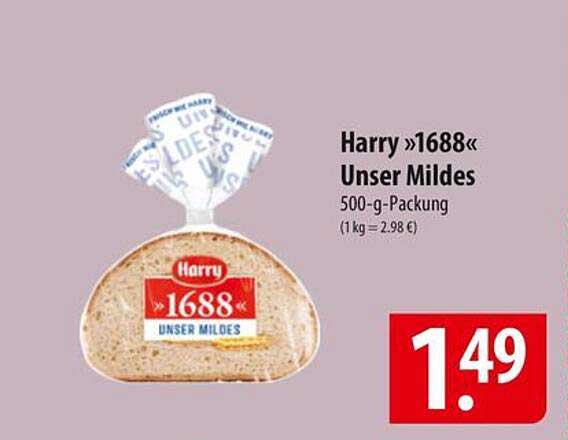 Harry »1688« Unser Mildes 500-g-Packung