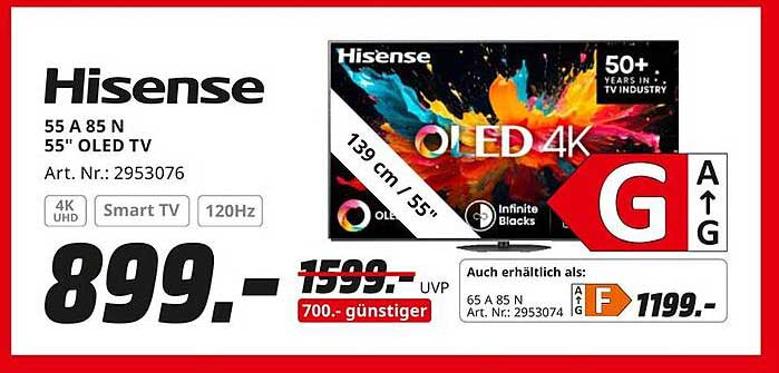 Hisense 55 A 85 N 55" OLED TV
