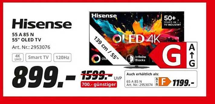 Hisense 55 A 85 N 55" OLED TV