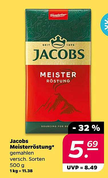 Jacobs Meisterröstung* gemahlen 500 g