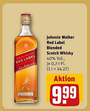 Johnnie Walker Red Label Blended Scotch Whisky 0,7 l