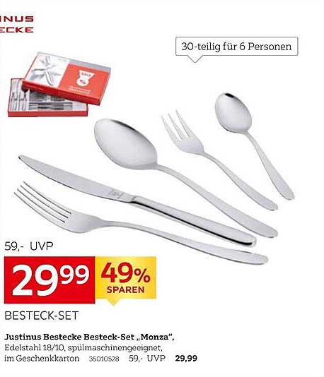 Justinus Bestecke Besteck-Set „Monza“