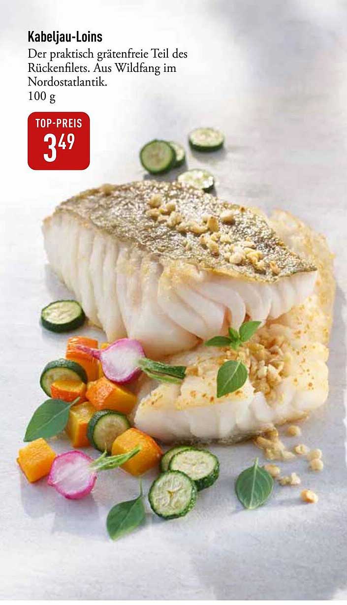 Kabeljau-Loins – Der praktischen grätenfreien Teil des Rückenfilets