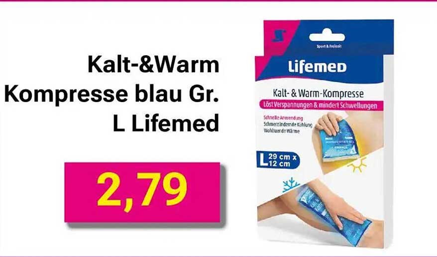 Kalt-&Warm Kompresse blau Gr. L Lifemed