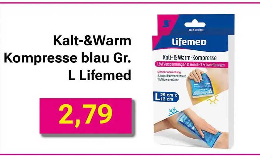 Kalt-&Warm Kompresse blau Gr. L Lifemed
