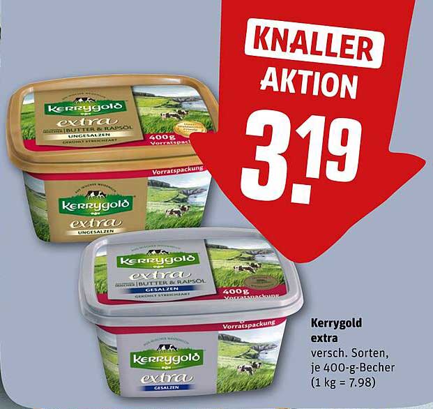Kerrygold extra verschiedene Sorten, je 400-g-Becher