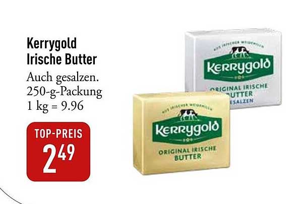 Kerrygold Irische Butter 250-g-Packung