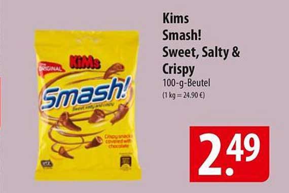 Kims Smash! Sweet, Salty & Crispy 100-g-Beutel