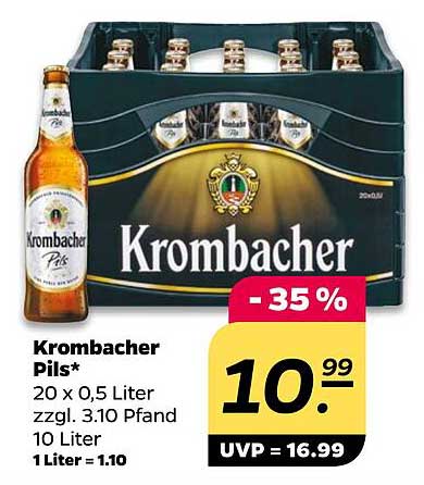 Krombacher Pils - 20 x 0,5 Liter