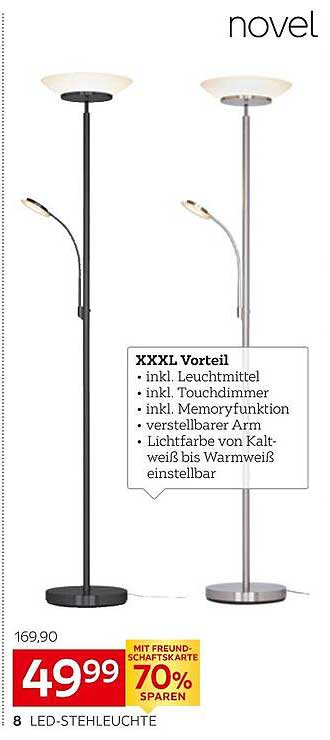 LED-Stehleuchte novel