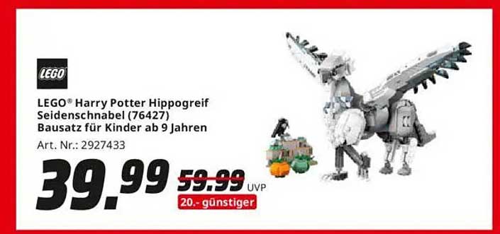 LEGO® Harry Potter Hippogreif Seidenschnabel (76427) Bausatz für Kinder ab 9 Jahren