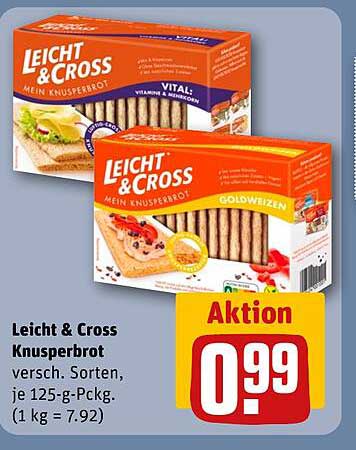 Leicht & Cross Knusperbrot - Verschiedene Sorten, je 125-g-Pckg.