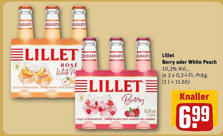 Lillet Berry oder White Peach – Ready-to-Drink Aperitif