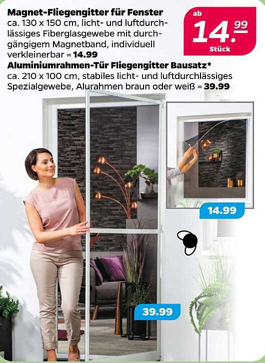 Magnet-Fliegengitter für Fenster