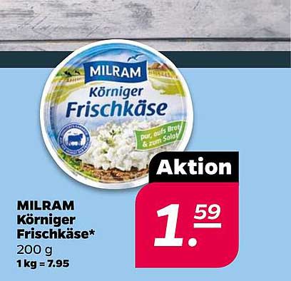 MILRAM Körniger Frischkäse 200 g