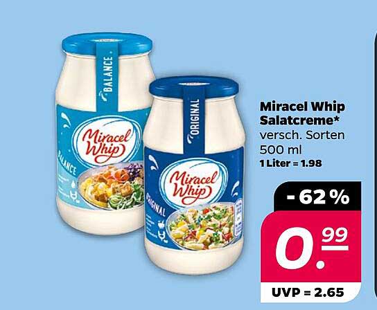 Miracel Whip Salatcreme – verschiedene Sorten 500 ml
