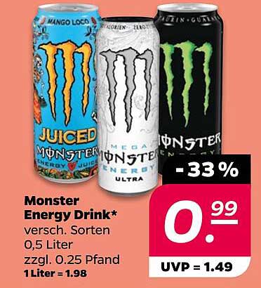 Monster Energy Drink* versch. Sorten 0,5 Liter