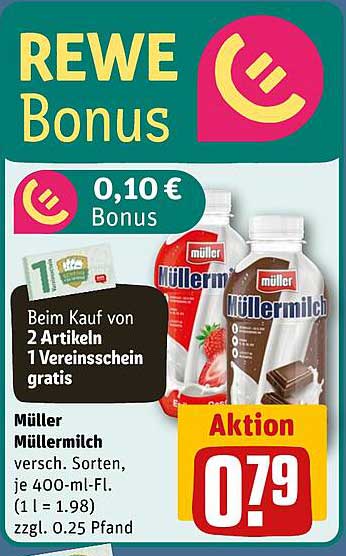 Müller Müllermilch 400 ml – Verschiedene Sorten zum Aktionspreis
