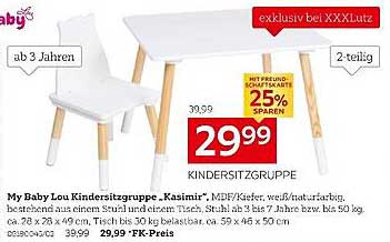 My Baby Lou Kindersitzgruppe "Kasimir" 2-teilig