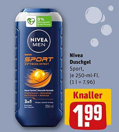 Nivea Duschgel Sport, je 250-ml-Fl.