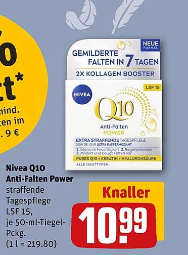 Nivea Q10 Anti-Falten Power – straffende Tagespflege 50 ml