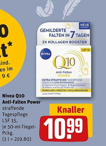 Nivea Q10 Anti-Falten Power Tagespflege LSF 15, je 50-ml-Tiegel-Pckg.