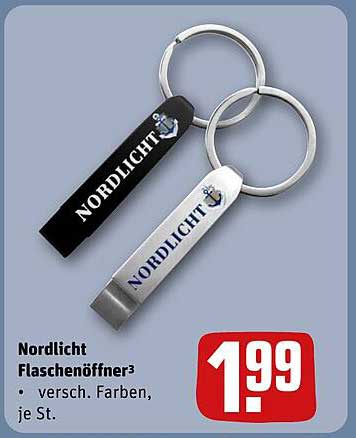 Nordlicht Flaschenöffner, verschiedene Farben, je St.