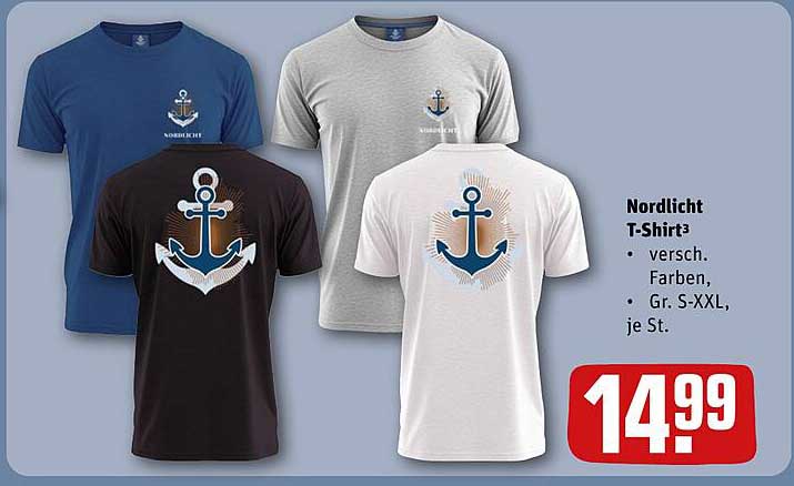 Nordlicht T-Shirt - verschiedene Farben und Größen S-XXL