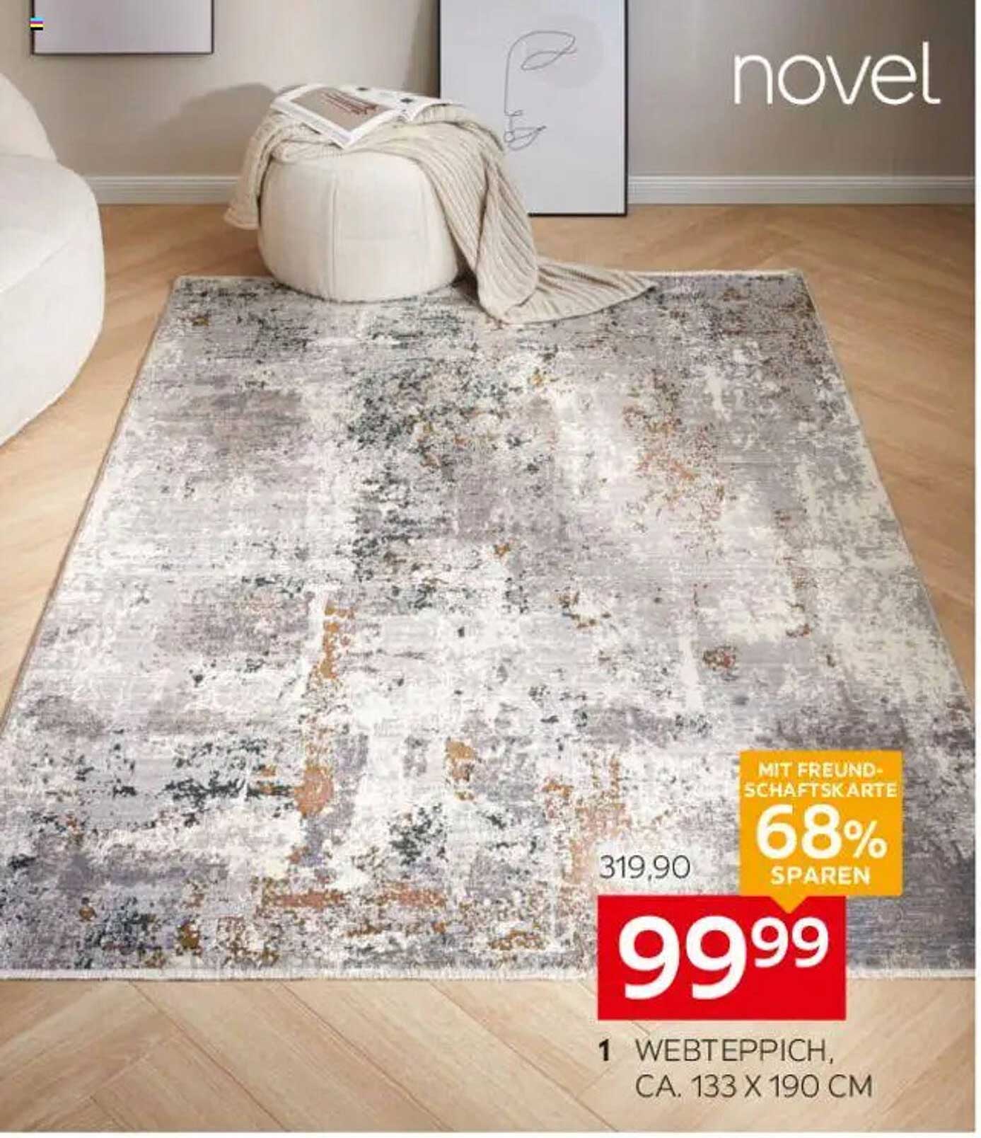 Novel Webteppich 133 x 190 cm - 68% sparen!