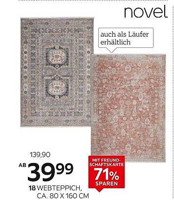 novel Webteppich, ca. 80 x 160 cm