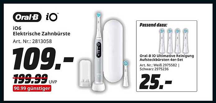 Oral-B iO6 Elektrische Zahnbürste