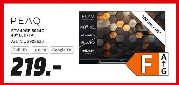PEAQ PTV 40GF-5024C 40" LED-TV