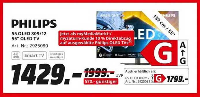 Philips 55 OLED 809/12 55" OLED TV