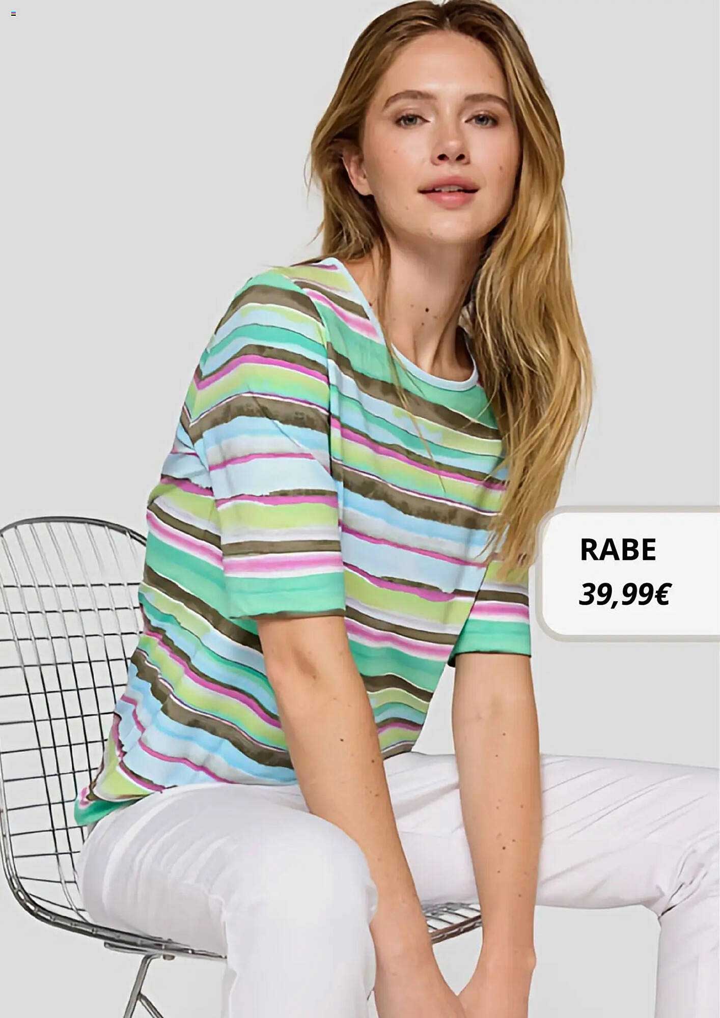 RABE T-Shirt mit Streifen Design