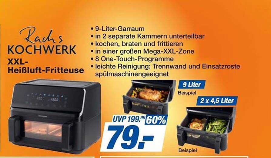 Rachs Kochwerk XXL-Heißluft-Fritteuse