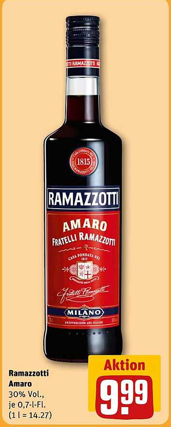 Ramazzotti Amaro 0,7 l Flasche