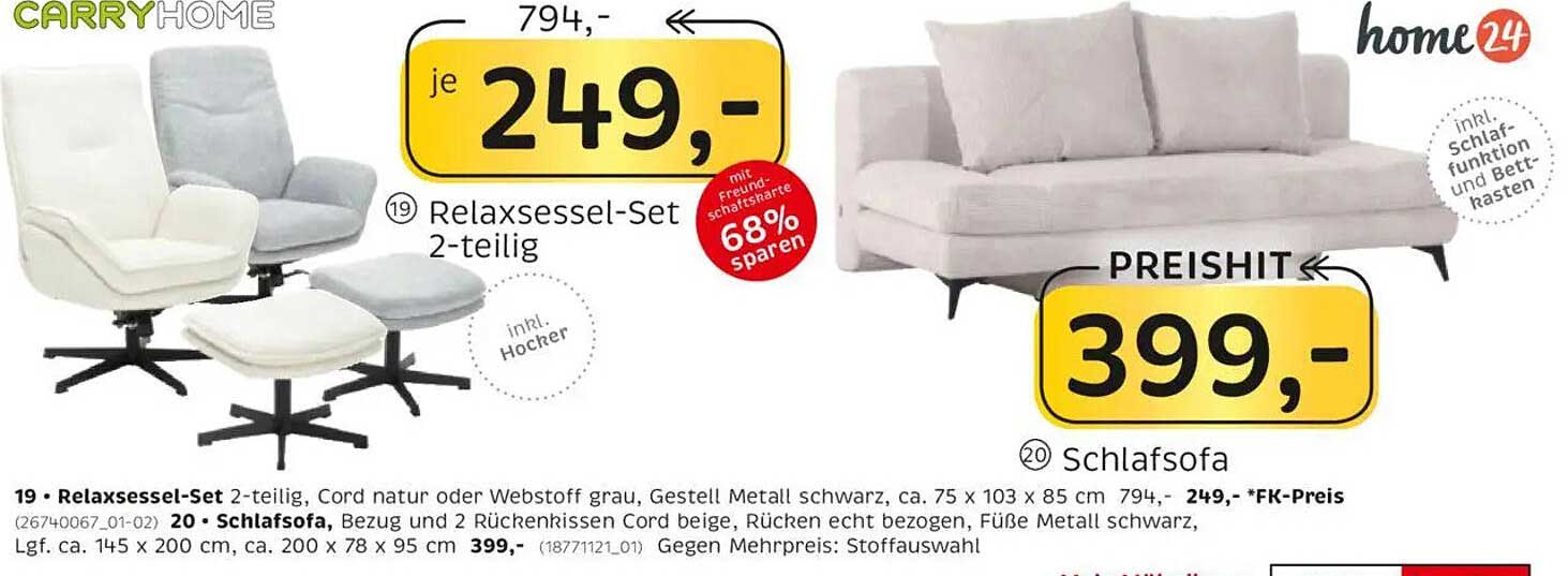 Relaxsessel-Set 2-teilig