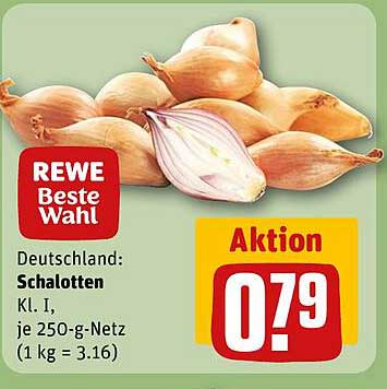 REWE Beste Wahl Schalotten Kl. I je 250-g-Netz
